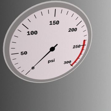 Rendered gauge, true value 0.2912 psi