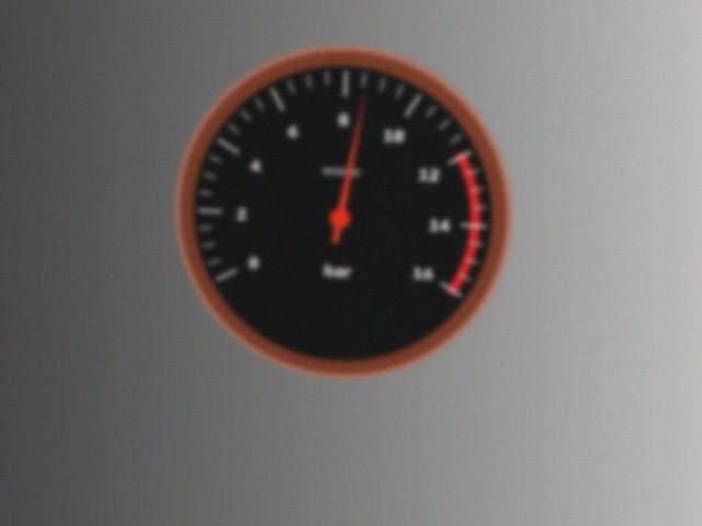 Before: The photo is a little soft. Can't read the scale numbers. Get closer or reduce glare.